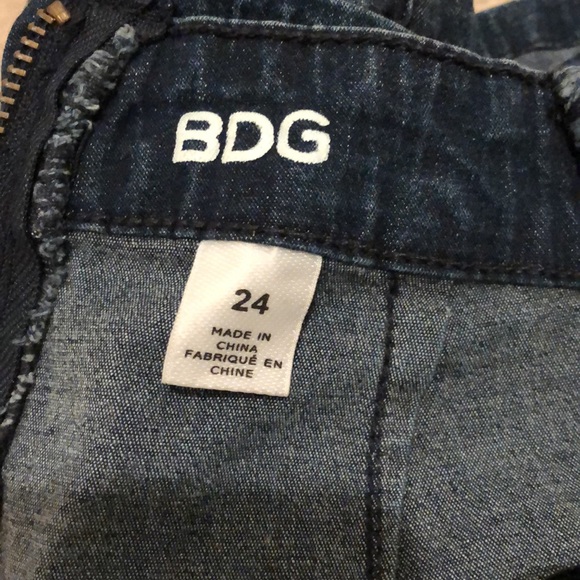 BDG Lace Up High-Waisted Jean Shorts, Size 24 - Picture 3 of 3